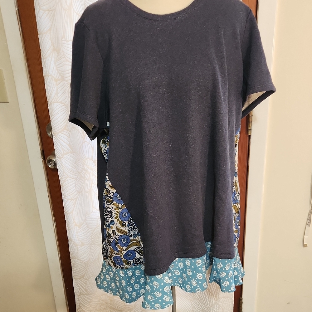 Logo Lounge Lagenlook Cottagecore Daily Wear Tunic Top/Beach Dress Size XL Boho